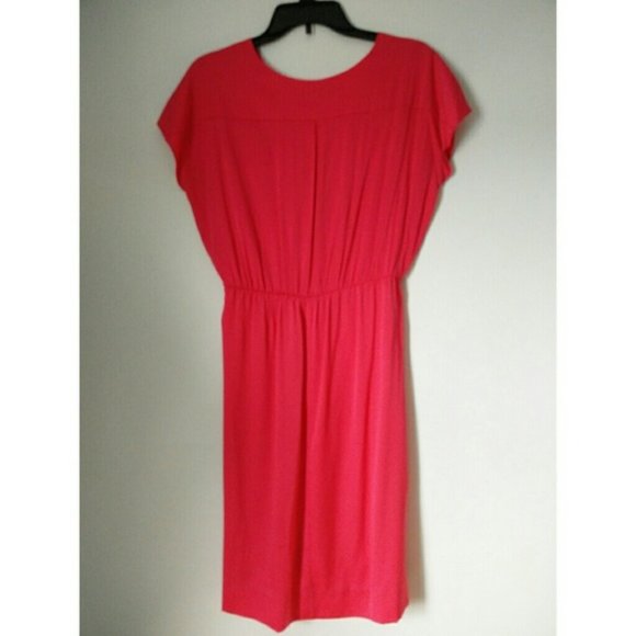 DVF DIANE VON FURSTENBERG coral silk dress - Picture 15 of 16